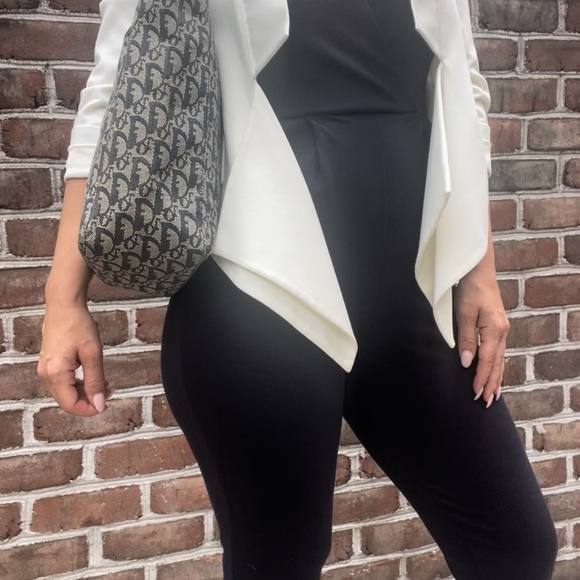 CHRISTIAN DIOR Oblique Canvas Tote Navy - Picture 3 of 15